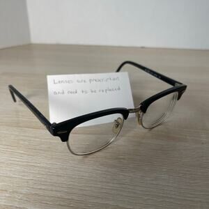 Ray-Ban RB5154 2000 Clubmaster Eyeglasses Black PARTS ONLY 49-21-140